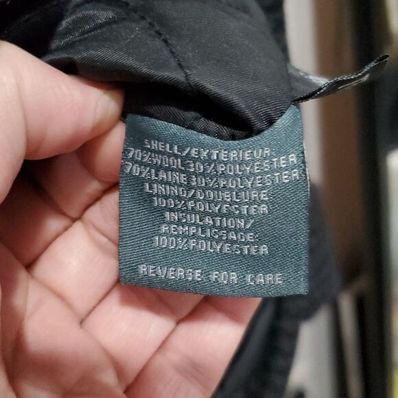 I Spiewak & Sons Wool Pea Coat with Houndstooth Pattern Size XL - Picture 15 of 16